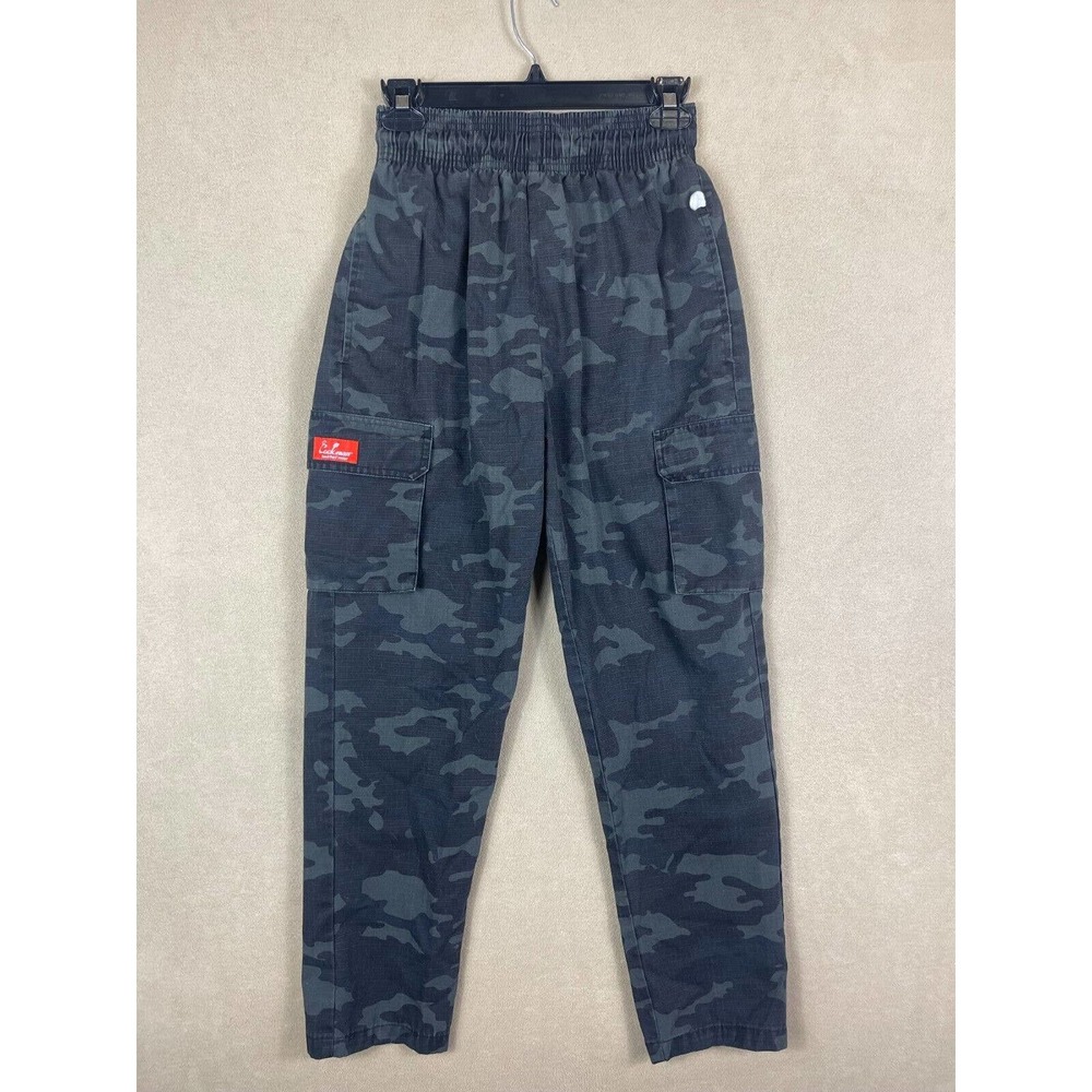 Cookman Good Chef's Wear Cargo Pants Unisex S Elastic Waist w Drawstring